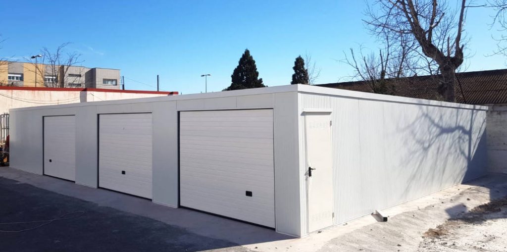Instalación garaje prefabricado en base OTAN de Valencia